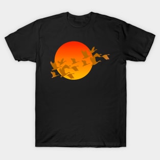 Fall Sun Geese T-Shirt